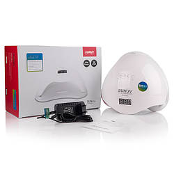 Лампа для манікюру LED+UV Sun 5 plus, нового покоління із кварцовими діодами, 48 вт (оригінал)