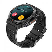 Мужские умные часы с пульсометром Водонепроницаемые часы смарт сенсорный экран Smart watch с шагомером Часы + 2 года гарантии