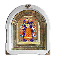 Прибавление ума (Ключ разума, Подательница ума) икона Богородицы в белом киоте
