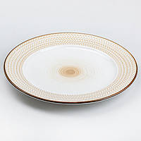 ZAQ Тарелка обеденная 26 см круглая плоская керамическая