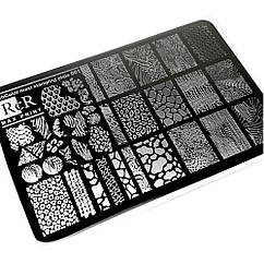 Пластина для стемпінга велика RichColor Max Print 01