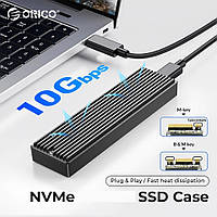 Внешний карман Orico M2PV-C3 для SSD корпус для SSD m.2 M-key с поддержкой NVME (USB type-c 3.2 gen2)