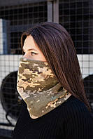 Баф тактический зимний камуфляж, баф женский, балаклава военная многофункциональная MIVAX