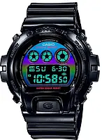 Мужские Часы CASIO G-Shock DW-6900RGB-1ER, касио г шок чёрный