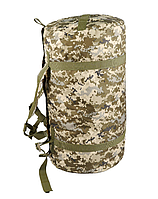 Тактическая Сумка-баул 120 л Пиксель, Вместительный баул для военных, Прочный рюкзак MIVAX
