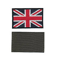 Шеврон ВСУ, военный / армейский, британский флаг, на липучке, 5 см * 8 см Код/Артикул 81 102418