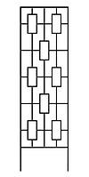 Опора садовая металл для вьющихся растений 50 х 160 см AR0014 черный