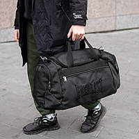 Спортивная сумка Everlas TLS Orange (дорожная) черная тканевая для тренировок и поездок Эверласт а 36 л Черный