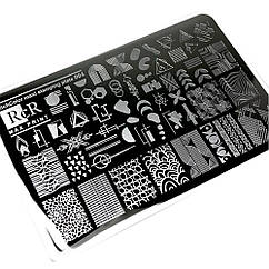 Пластина для стемпінга велика RichColor Max Print 04