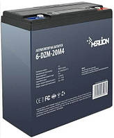 Акумуляторна батарея 12 Вольт, V, В, 20 А‧год, ач, ампер годин, 6-DZM-20, DZM, Свинцево-кислотний, тягова, батеря для електродвигу