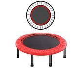 HANSHAN Gartentrampoline Trampolin, Fun Faltbares Trampolin Fitness Body Exercise Reddish Black 40 × 9 Zoll