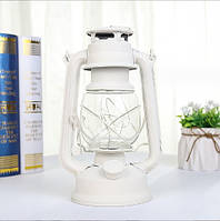 Лампа-светильник керосиновая (Лампадка) с герметичной конструкцией Летучая мышь Белая 24 см (время работы 1