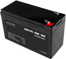 Акумуляторна батарея 12V 9Ah, AGM, DZM, 12 Вольт, В, 9 А*год, Ah, AH, тяговий акумулятор, 6-DZM-9
