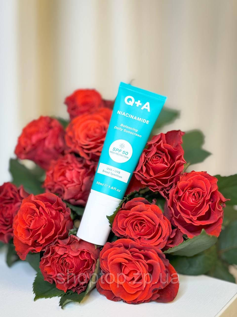 Балансуючий сонцезахисний крем для обличчя Q+A Niacinamide Balancing Daily Sunscreen 50 мл