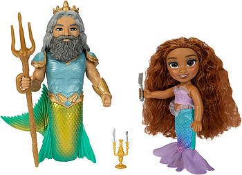 Лялька принцеса русалочка Аріель та король Тритон Disney The Little Mermaid Ariel Doll and King Triton