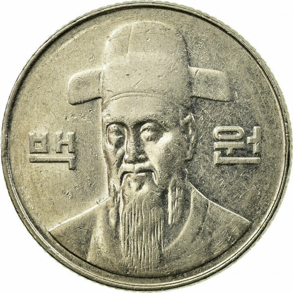 Південна Корея ≥ Республіка Корея 100 вогнетривка, 1983-2020 No1607