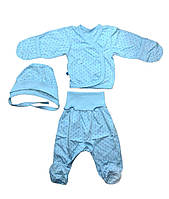 Комплекты для новорожденных голубой в горошек 10626 Габбі 50(р)