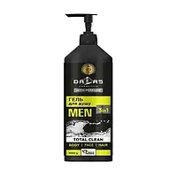 Чоловічий гель-шампунь для тіла, обличчя та волосся 3 в 1 Dalas Cosmetics Total Clean Men 3 In 1 500г