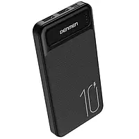 УМБ Denmen PowerBank 10000mAh 2A 2USB, Мощный аккумулятор для телефона переносной с индикатором заряда int