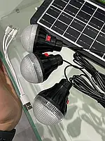 Фонарь колонка bluetooth FM-радио с солнечной батареей 10000 mAh, Компактная зарядная станция с 3 лампами int