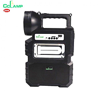 Портативная система освещения CCLAMP CL-810 с USB зарядкой и FM радио Bluetooth, Фонарь Power Bank 10 000 mAh