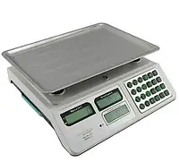 Электронные товарные весы на 50 кг со счетчиком цены и аккумулятором 6 Вт, Весы для торговли с ручкой int