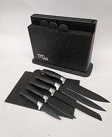 Набор кухонных ножей из нержавеющей стали на подставке с разделочными досками Zepline ZP-043 10 предметов int