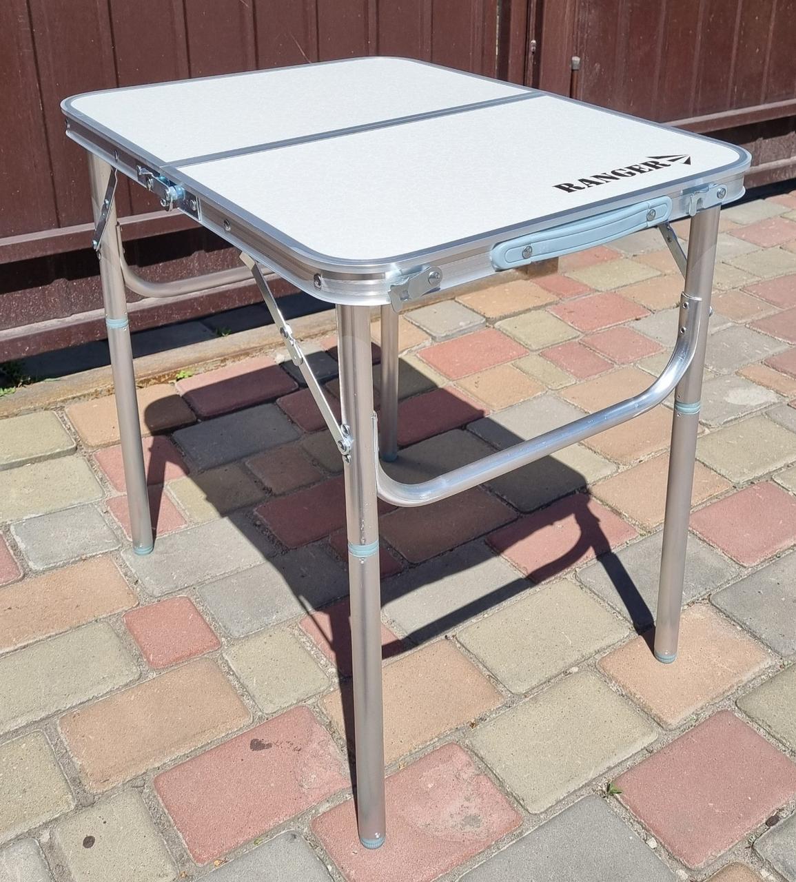 Стіл складаний Ranger Plain з ручкою для транспортування для відпочинку на природі для пікніка дачі саду та чохлом, фото 1