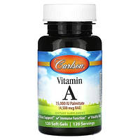 Carlson Vitamin A 4,500 mcg RAE (15,000 IU) 120 капсул CAR-01101 PS