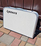 Стіл складаний Ranger Plain з ручкою для транспортування для відпочинку на природі для пікніка дачі саду та чохлом, фото 3