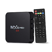 Смарт приставка для телевизора TV-BOX MX PRO-4k с пультом дистанционного управления на базе Андроид 8GB USB
