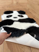 Дитячий килимок Панда 90х60 Килимок хутряний ворсистий Килимок трава для дитячої