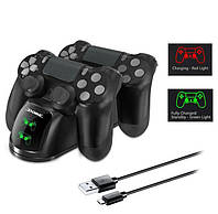 Зарядная станция для игровых контроллеров PS4/SlimPro с двойным основанием,Подставка-зарядка для геймпадов int