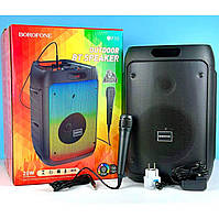 Беспроводная колонка Borofone BP10 Fireworks outdoor на аккумуляторе с микрофоном и RGB подсветкой 20 Вт int