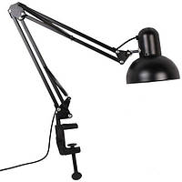 Лампа настільна на струбцині, чорна