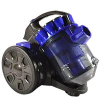 Колбовый пылесос VOLYYX-1605 Темно-Синий DARK BLUE с 4-х ступенчатой системой фильтрации и 2 щетками 3000 Вт