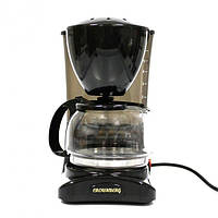 Електро кавоварка зі скляним резервуаром для кави та багаторазовим знімним фільтром, домашня кавомашина int