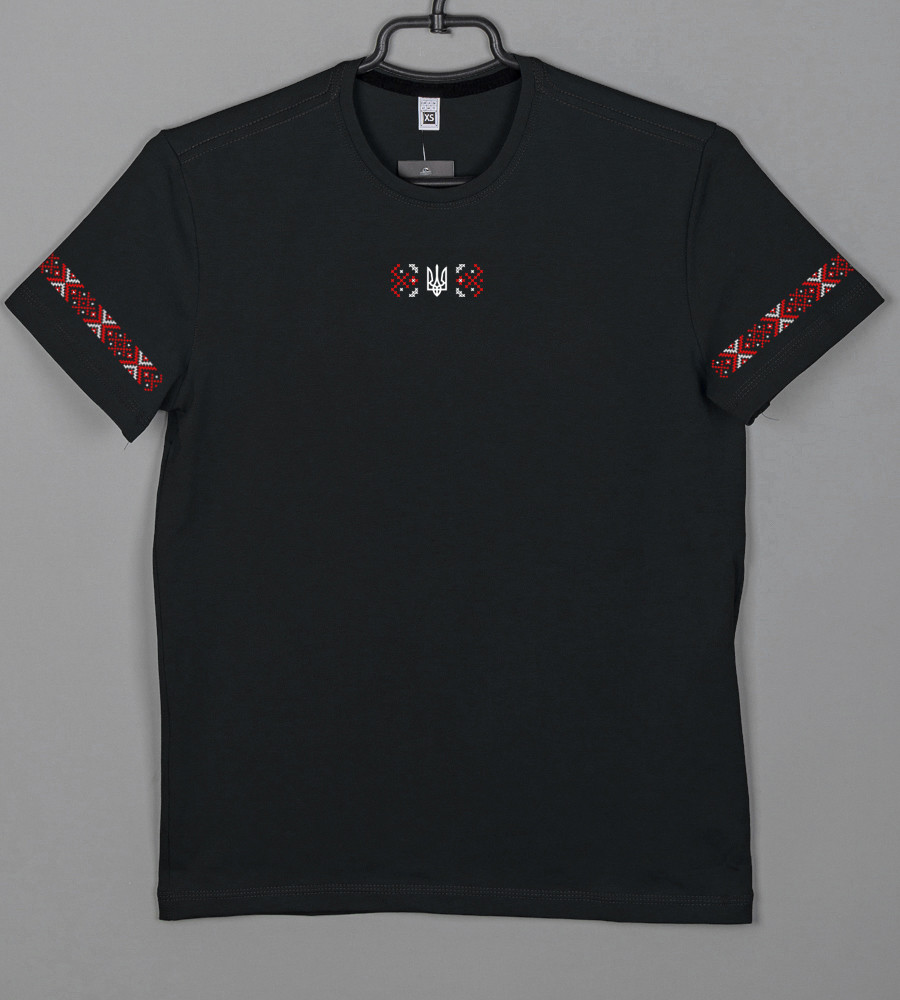 Футболка юніор Орнамент 2415п (Уп.4шт XS, S), Чорний, фото 1