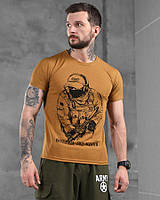 Армейская футболка для военных с принтом, тактическая футболка койот для пехоты военнослужащих qx782