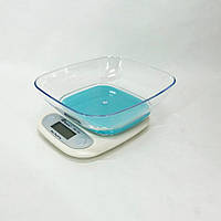 Электронные кухонные весы DOMOTEC MS-125 голубой | Кухонные весы до 7 кг | для EM-795 взвешивания продуктов