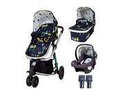 Cosatto Giggle 3 in 1 Kombikinderwagen, Ab Geburt bis 18kg, mit Babywanne, Sportsitz, Babyschale und inklusive