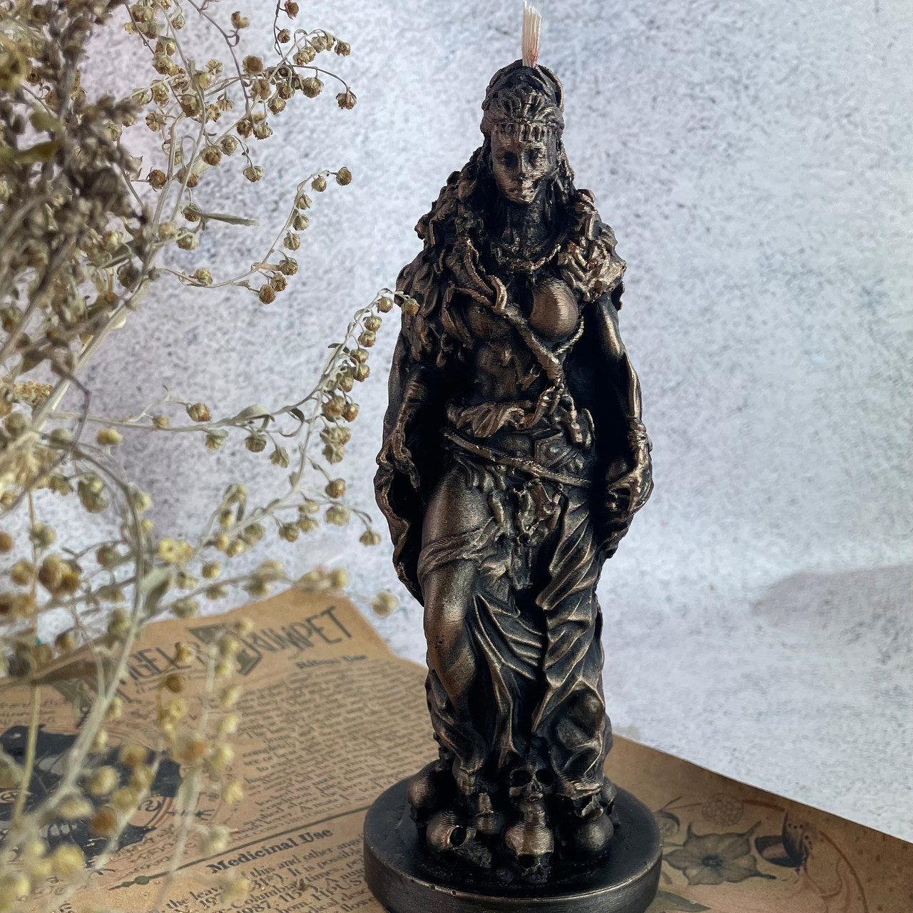 Воскова бронзова свічка - Хель, фото 1