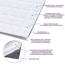 Самоклеюча поліуретанова плитка 235х235х1мм (D) SW-00001940, фото 2