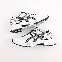 Женские демисезонные кроссовки Asics Gel Kahana 8 (белые с черным) модные низкие кроссовки 20901 Асикс