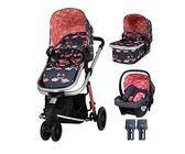 Cosatto Giggle 3 in 1 Kombikinderwagen, Ab Geburt bis 18kg, mit Babywanne, Sportsitz, Babyschale und inklusive