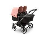 Bugaboo Donkey 5 Twin Mix & Match Graphit-Mitternachtsschwarz Morgenrosa