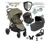 Joie 4in1 Kombi-Kinderwagen-Set Litetrax Pro Air bis 22 kg belastbar Luftreifen mit Kinderwagenkette,