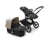 Bugaboo Fox 5 Kombikinderwagen Mix and Match Wüsten Taupe Bezüge Mitternachtsschwarz, Gestell Graphit