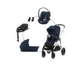 Cybex GOLD Kombikinderwagen Gazelle S Travel-Set inkl. Babyschale Cloud G i-Size und Isofix-Basis Base ocean