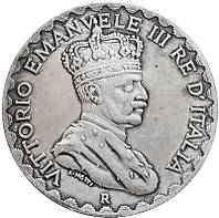 Сувенир монета Итальянское Сомали 5 лир 1925г. Витторио Эмануэле III (1909-1925)